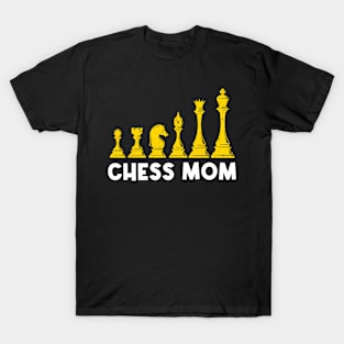 Cool Chess Art For Mom Mother Chess Club Lovers Players Pawn T-Shirt